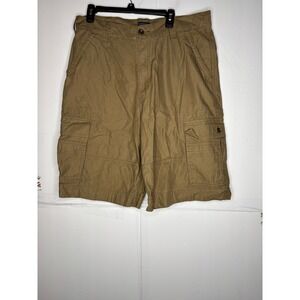 Levis Mens Khaki Tan Cargo Shorts Size 36 Utility Workwear 36610-0001